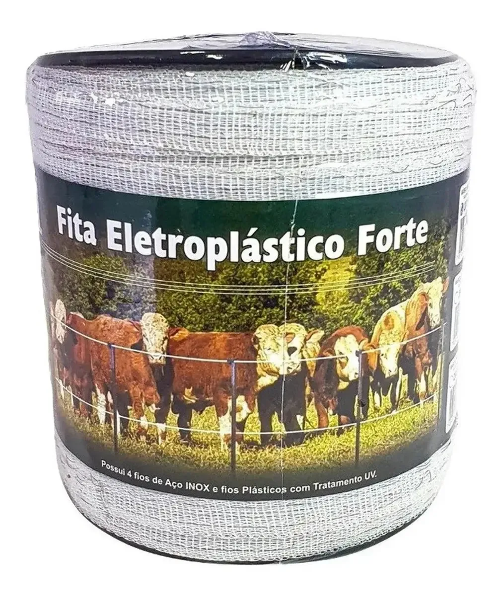 Fita Para Cerca Eletrica Eletroplastico Rural 200 Metros