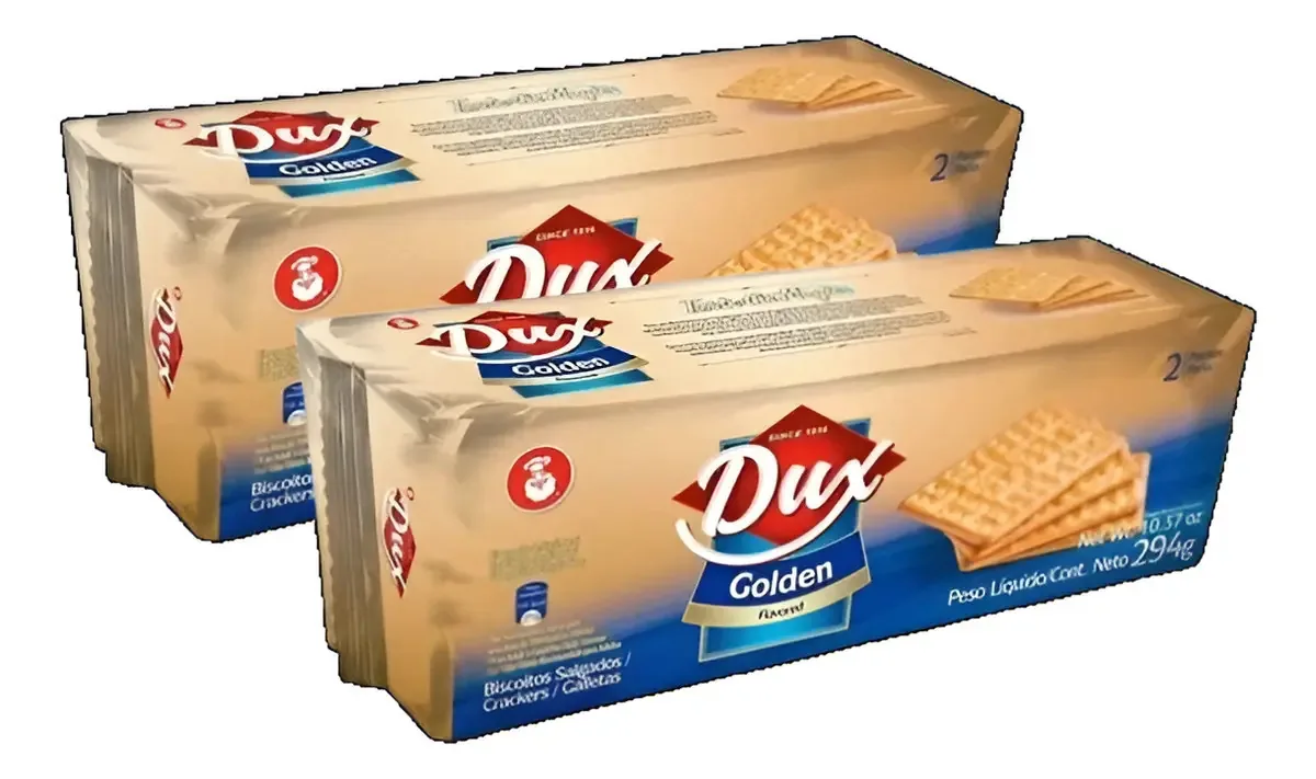 Kit 2 Biscoitos Cracker Dux Golden - 294g