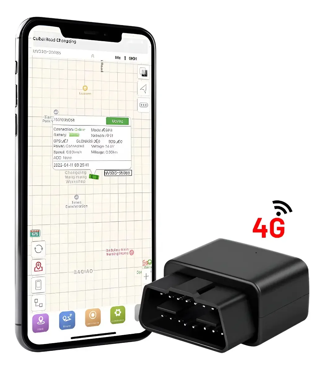 Rastreador Veicular OBD2 4G Sinotrack Instalação Simples