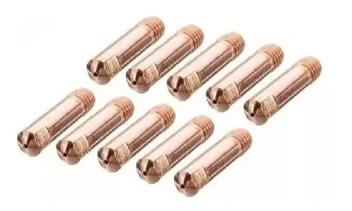 Kit - 10 Bico De Contato Mig M6x25 1,0mm 15ak/24kd Brax
