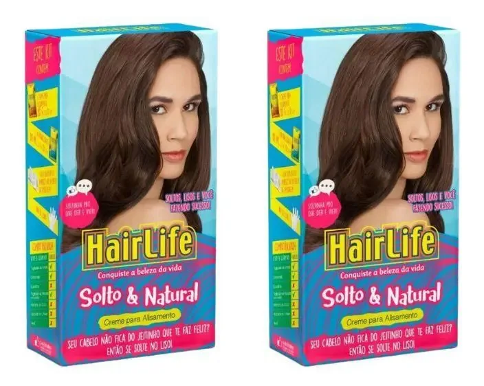 Creme Alisante Hairlife Solto 180g - Kit Com 2un