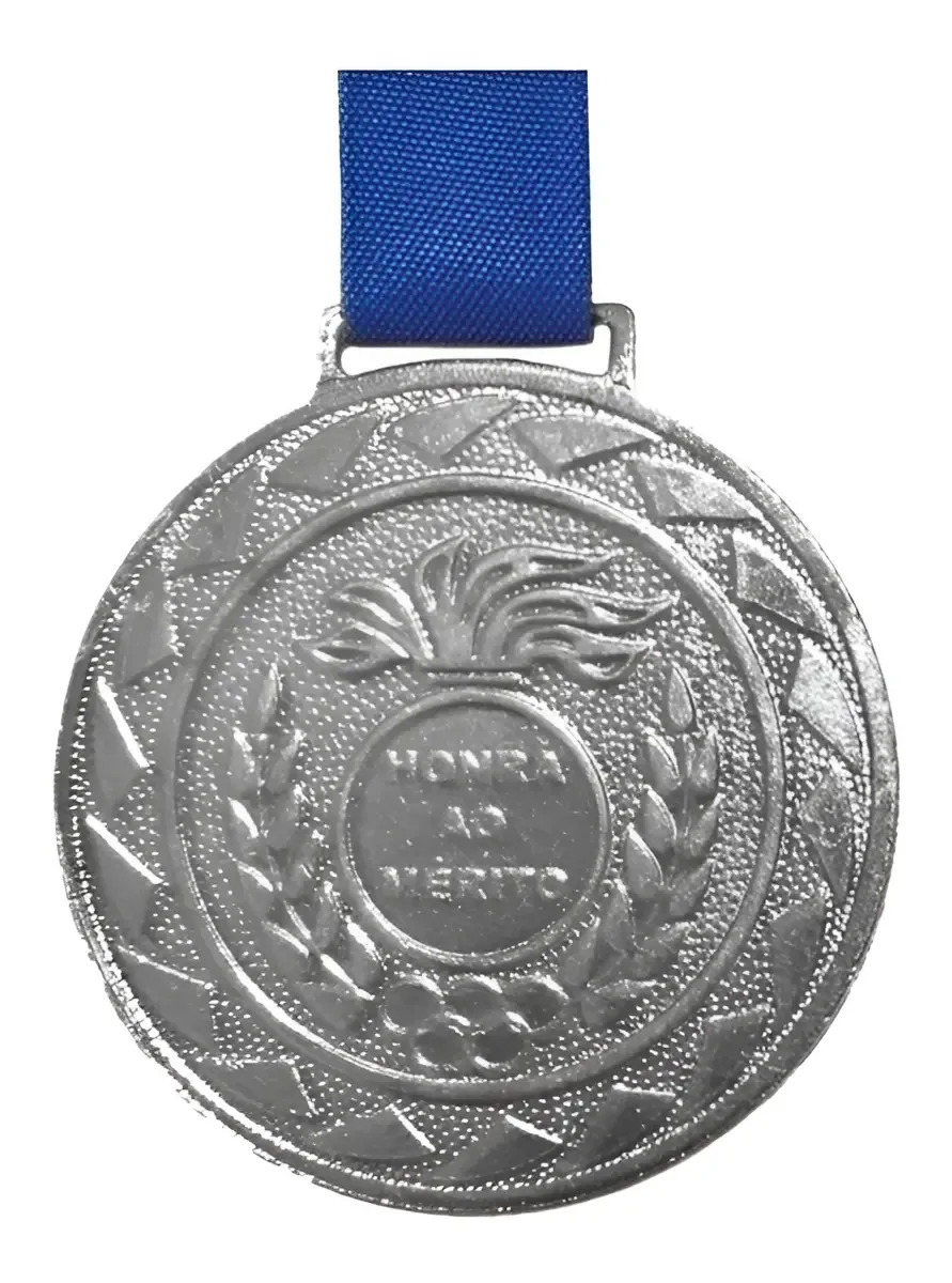 Kit Com 10 Medalhas De Prata M36 Honra Ao Mérito Fita Azul