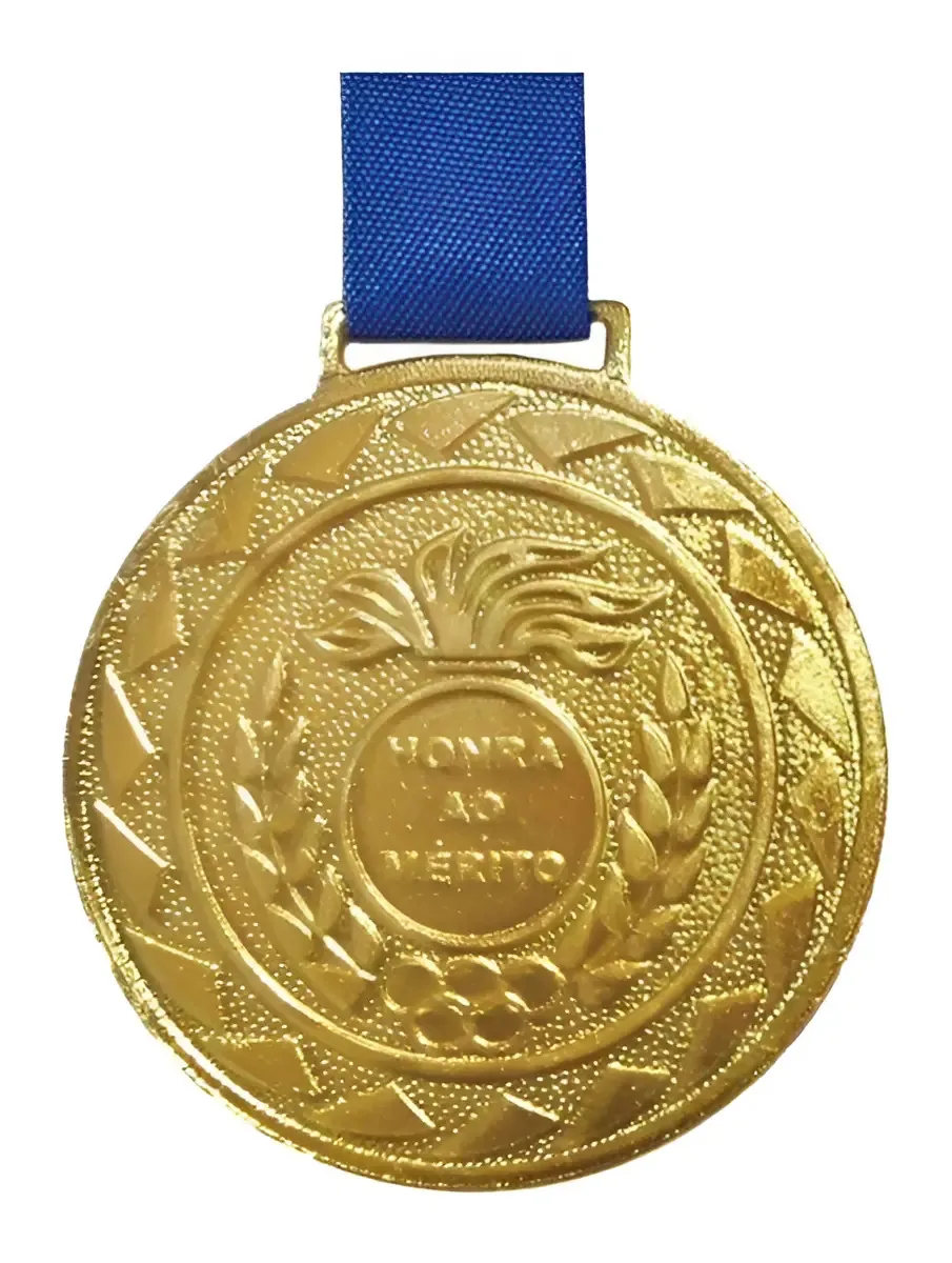 Kit Com 50 Medalhas De Ouro M43 Honra Ao Mérito Fita Azul