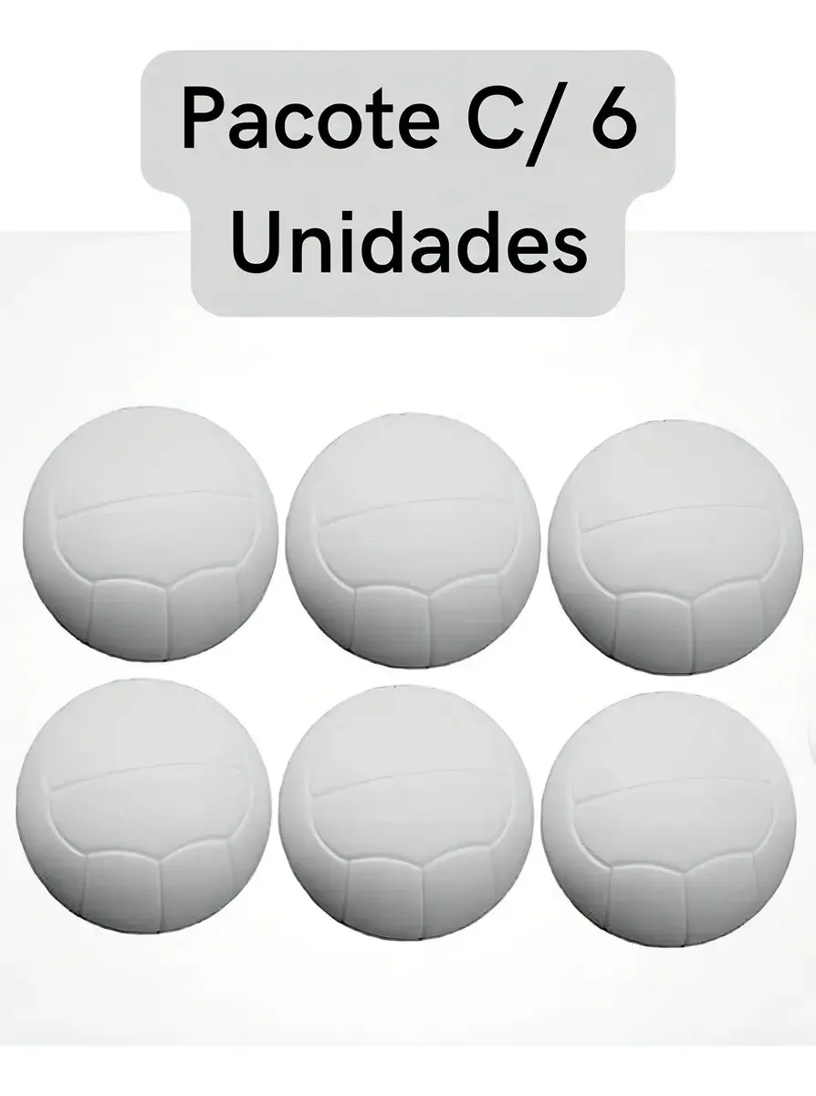 Bolinha Pebolim/totó Pacote C/ 6 Unidades Zona Livre Pesadas Mesa De Pebolim Branco