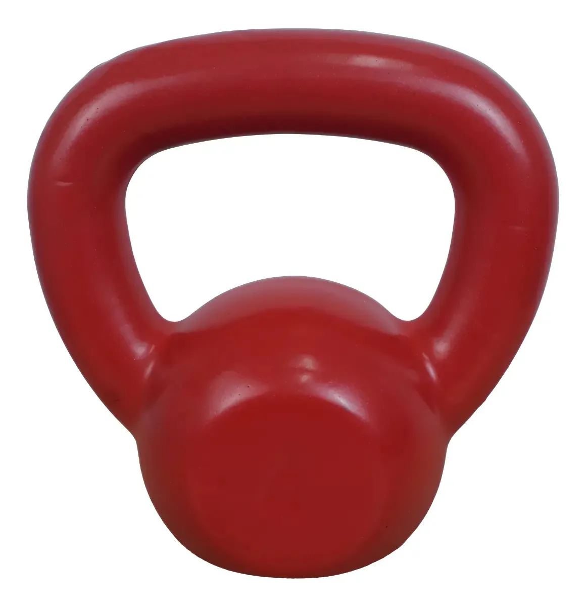Kettlebell Emborrachado Peso Vermelho 4kgs Fitness