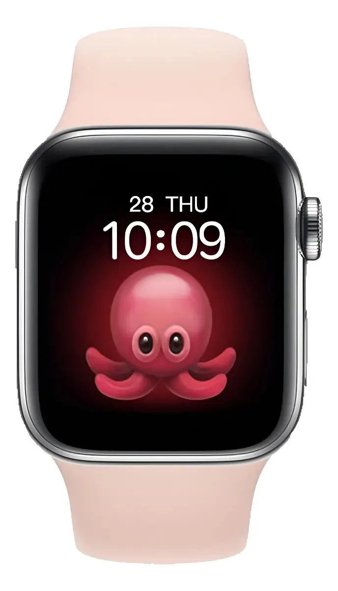 Smartwatch I8 Pro Max Chamadas Esportes Ecg Bluetooth Caixa Rosa