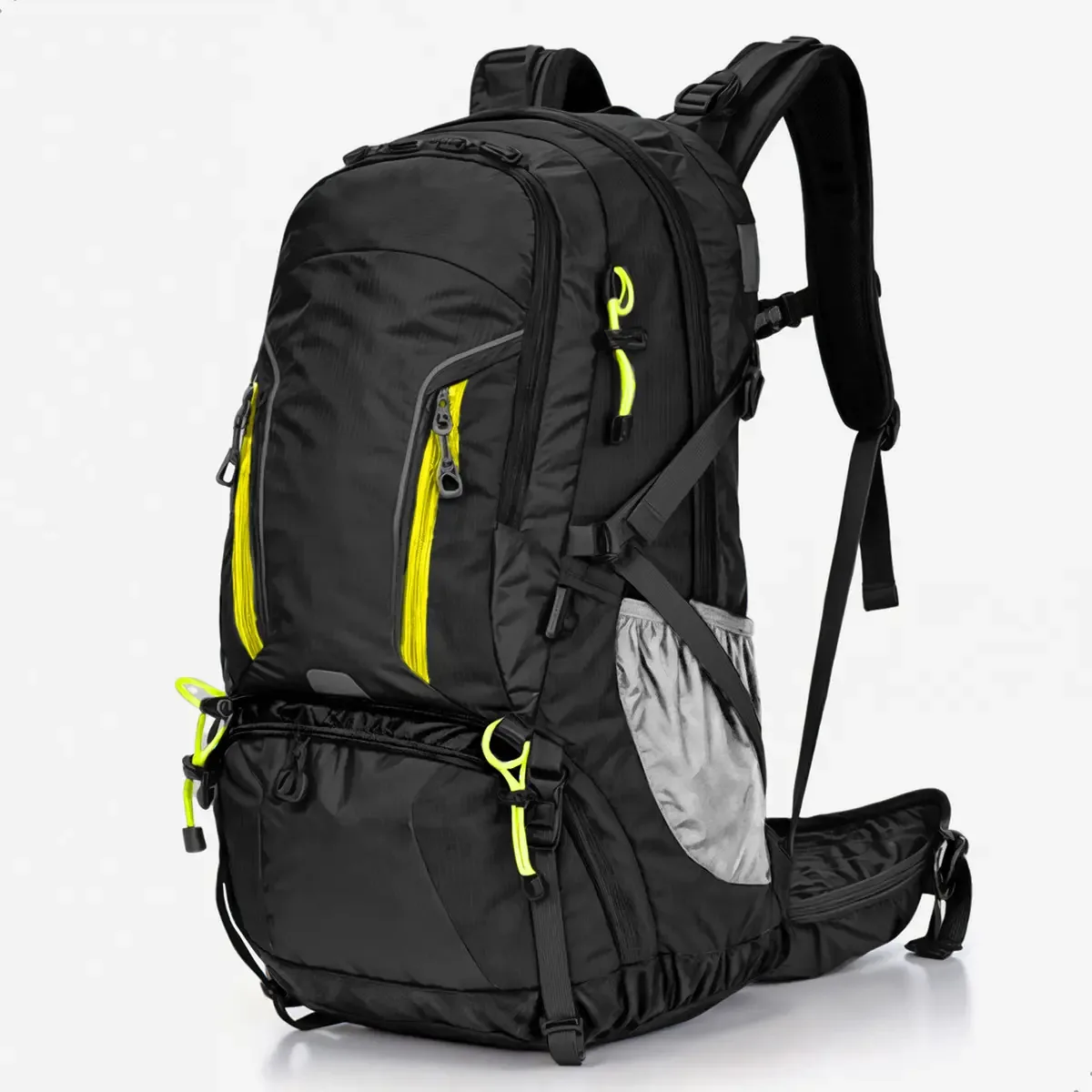Mochila Impermeável Viajem Alumínio Costas Montanhismo Apoio Cor Preto Desenho do tecido