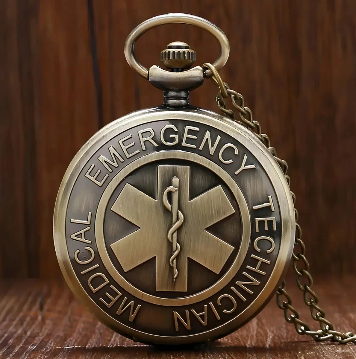 Relógio De Bolso Clássico Luxo Vintage Presente Retrô Bronze Cor Rbp009ft