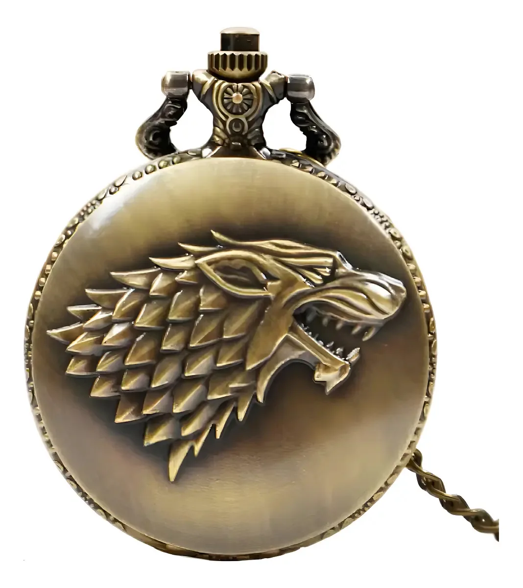 Relógio De Bolso Clássico Luxo Vintage Presente Retrô Bronze Cor Rbp024ft