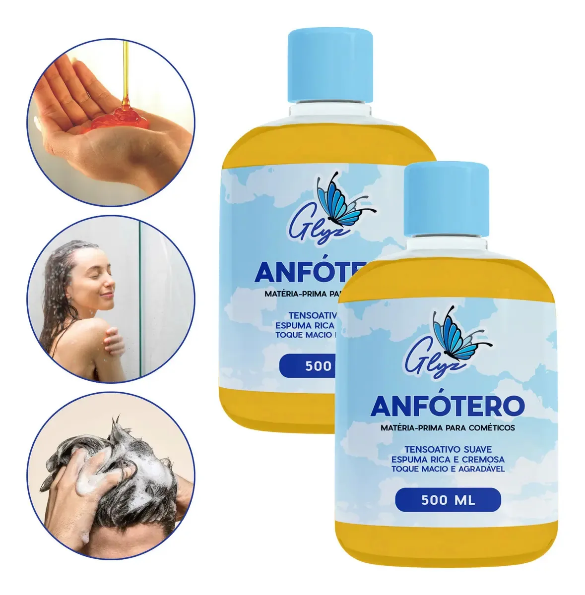 Kit 2 Anfóteros De Alta Qualidade Para Higiene E Cuidados Pessoai