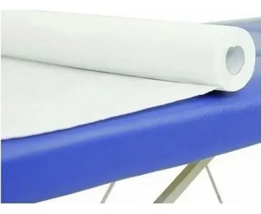 Lençol Descartável Maca Hospitalar Estética 50x50 - 2 Rolos
