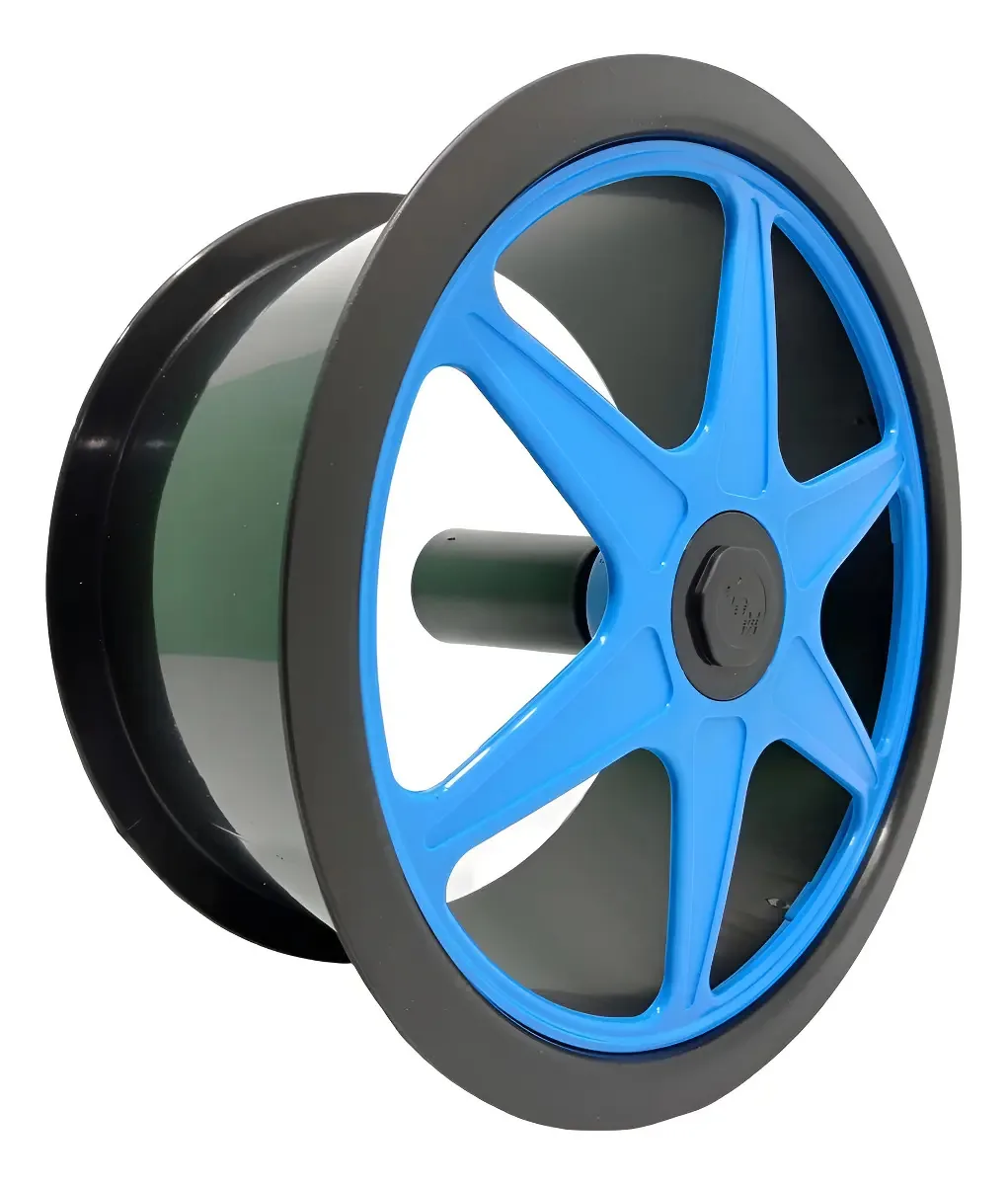Carretilha Grande Cdm 25 Cm Plástica Para Pipa - 01 Unidade Cor Azul Claro