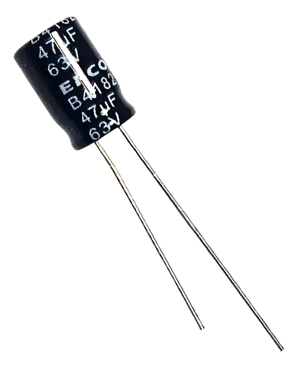 100x Capacitor Eletrolítico 47uf 105g 63v