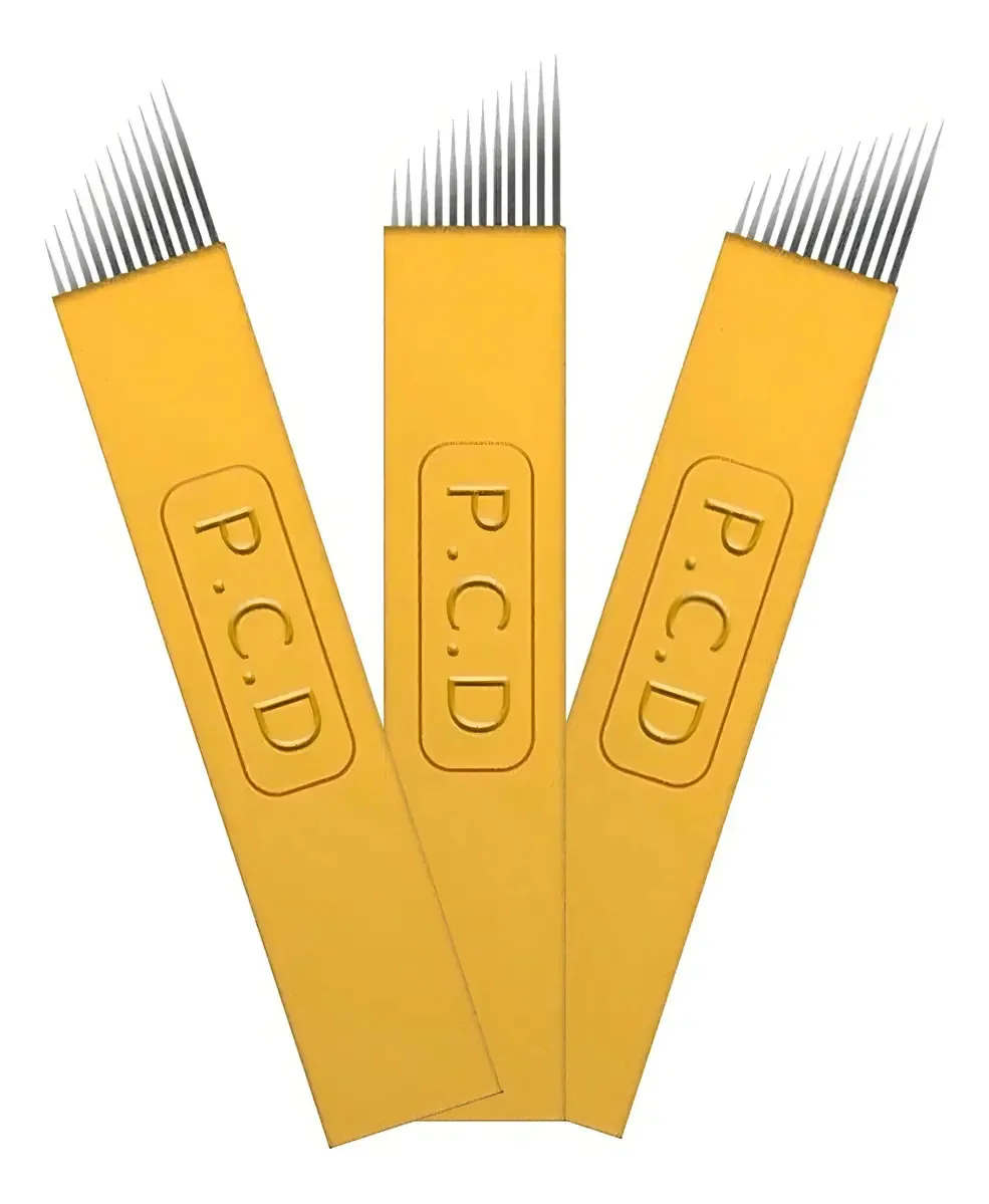50 Lâminas Para Tebori Modelos Cor 12 Hard 0.25mm
