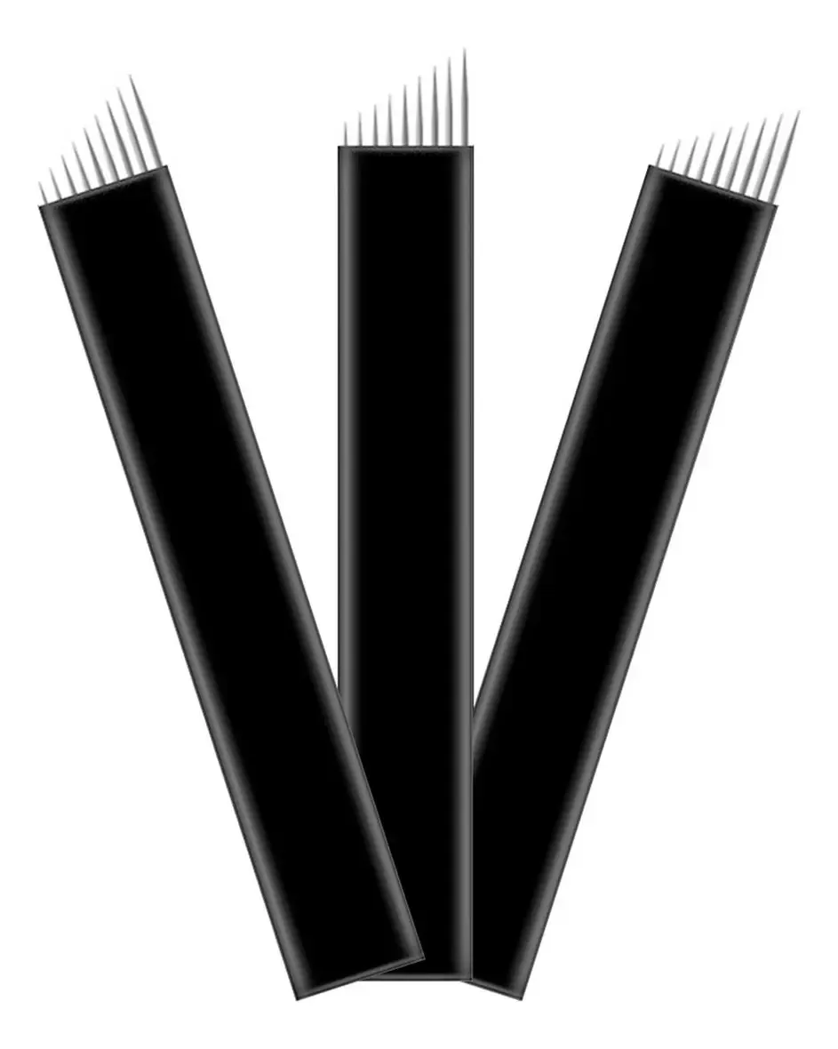 50 Lâminas Para Tebori Modelos Cor 9 Flex 0.18mm Nano