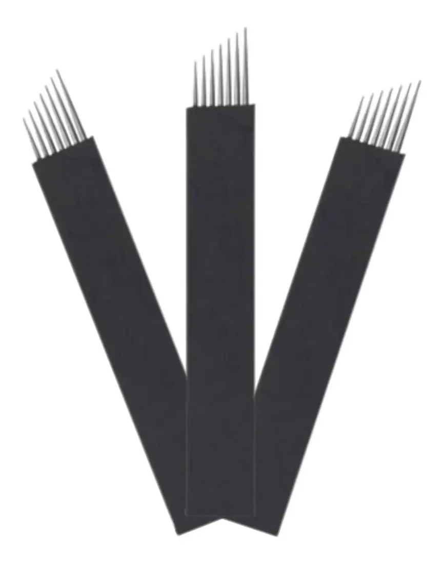 50 Lâminas Para Tebori Modelos Cor 7 Flex 0.18mm Nano