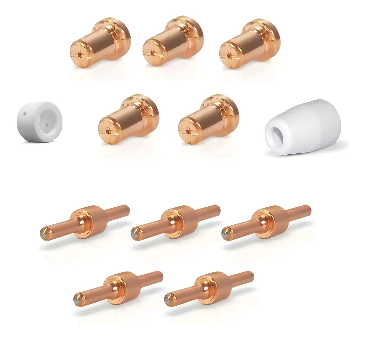 Kit Consumíveis para Tocha de Corte Plasma PT31 com 12 Peças Brax