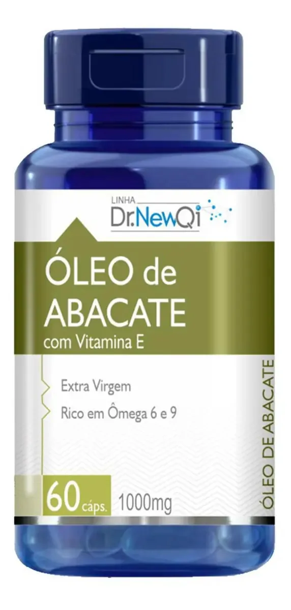 Óleo De Abacate Vitamina E 1000mg 60 Cáps Dr New Qi