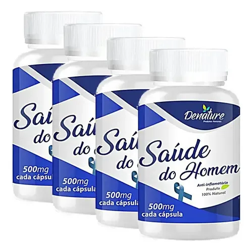 Saúde Do Homem 500mg 100 Cápsulas Denature 4 Unidades