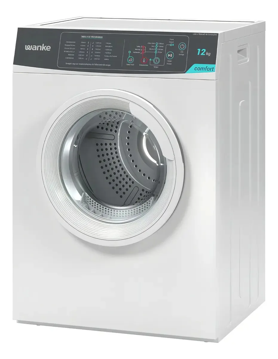 Secadora de Roupas 12kg Wanke Comfort 12 Programas Branca SWSA120P