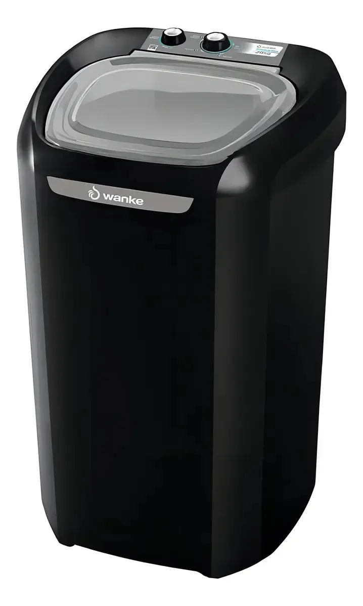 Lavadora Roupas Plus Black 20.1kg 127v Lwbe201t 15050007 Wanke