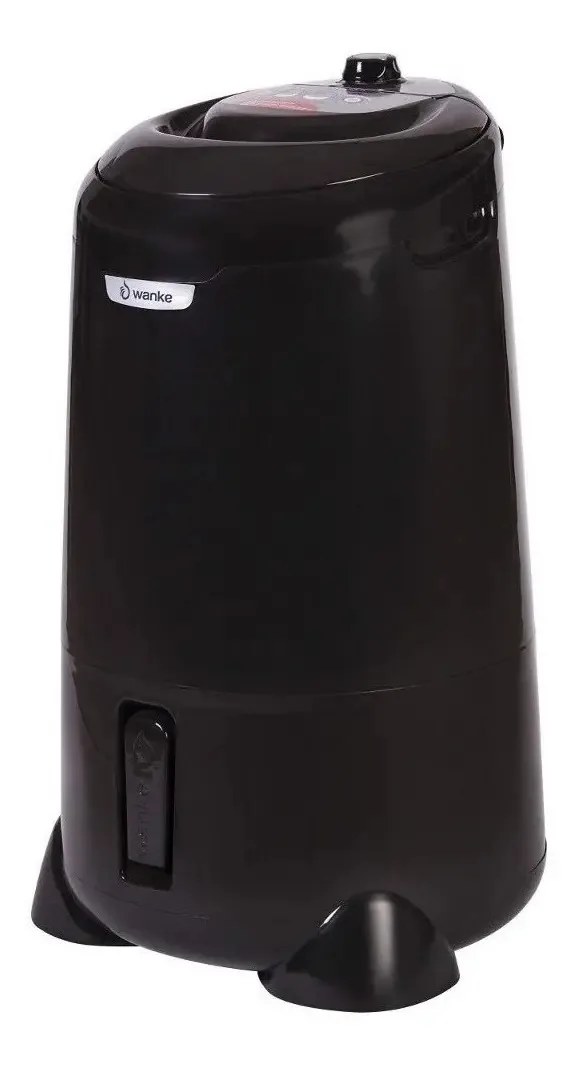 Centrífuga de roupas Wanke Suprema elétrica 15kg preta