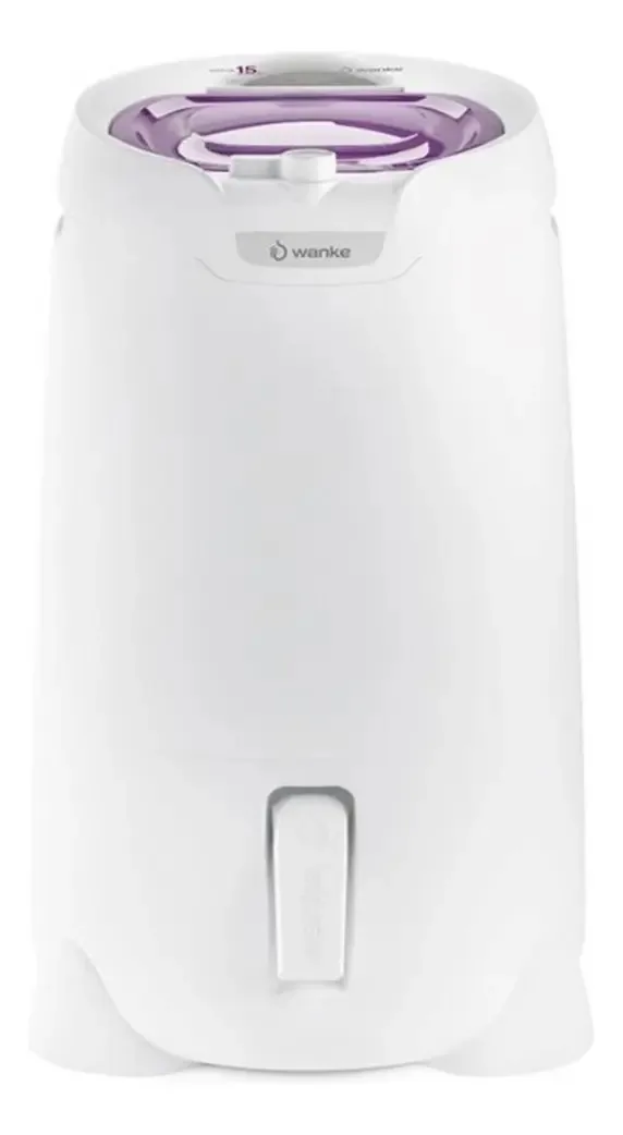 Centrífuga de roupas Wanke Sofia elétrica 15kg lilás