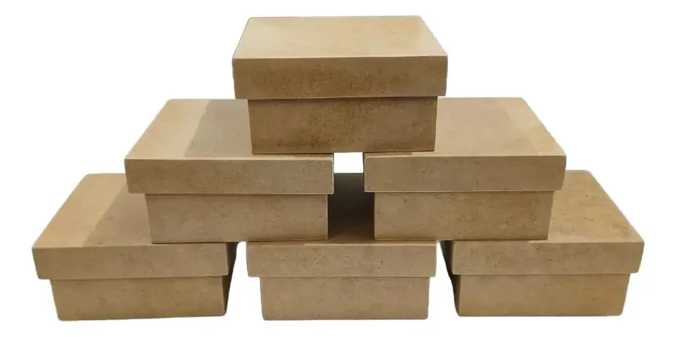 Caixas Presente 10x10x5 em MDF Cru 3mm Kit 6 UN Presente Lembrancinhas Organizadora Casamentos Batizado Padrinhos e Brindes Corporativos