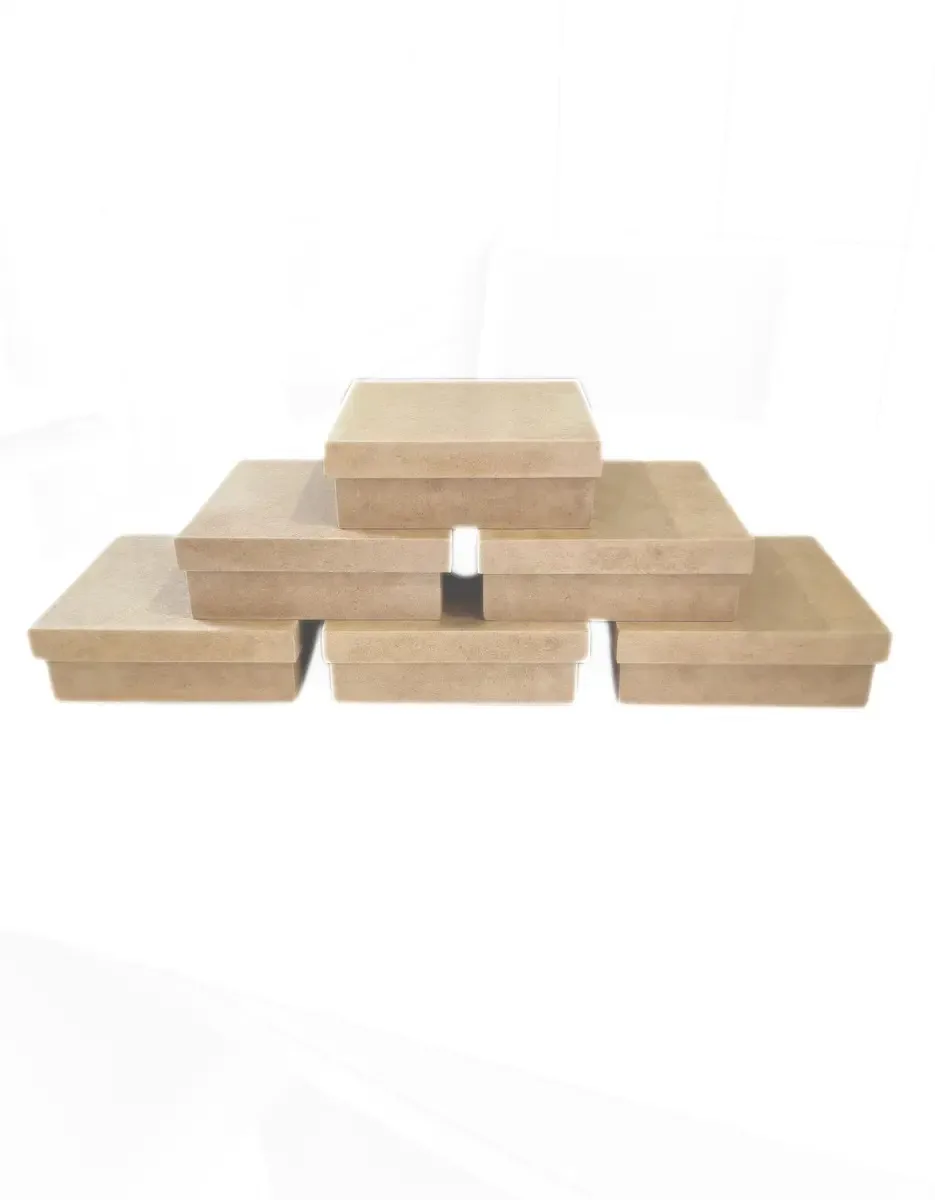 Caixas Presente 15x15x5 Cm Quadradas de MDF 3mm Cru Para Lembrancinha e Artesanato
