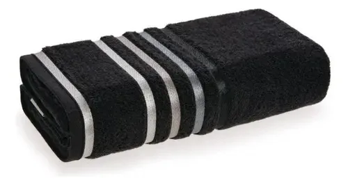 Toalha Rosto Karsten Gigante 48x80 Fio Penteado Lumina Preto
