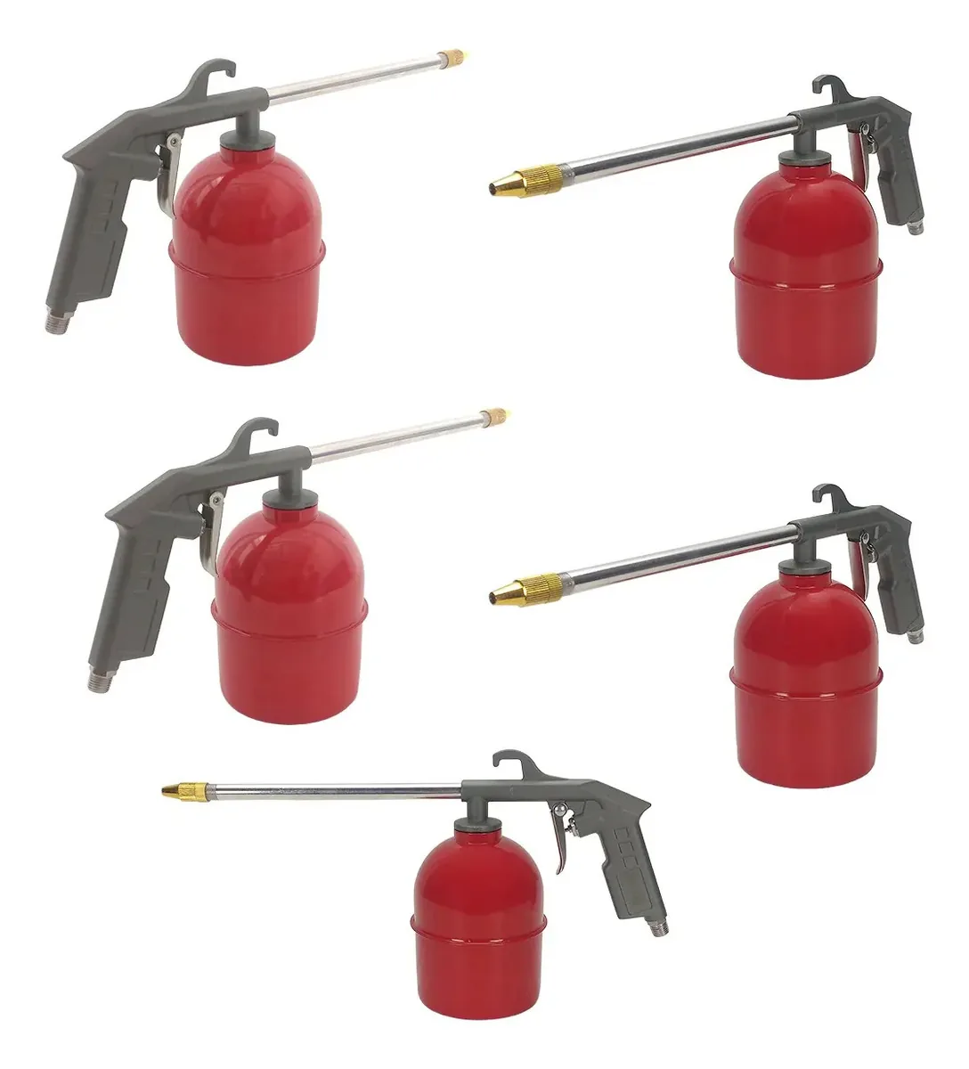 5 Pulverizadores Pneumático De Produto 1/4 C/ Reservatório