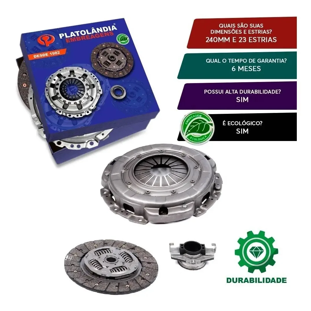 Kit Embreagem Remanufaturada Para Hr 2.5 Tci 2006 A 2012