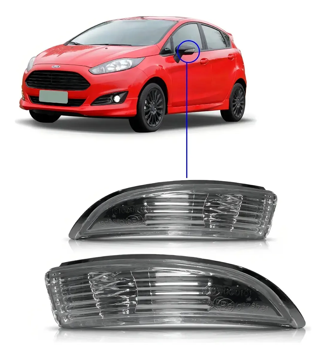 Pisca Retrovisor New Fiesta 2015