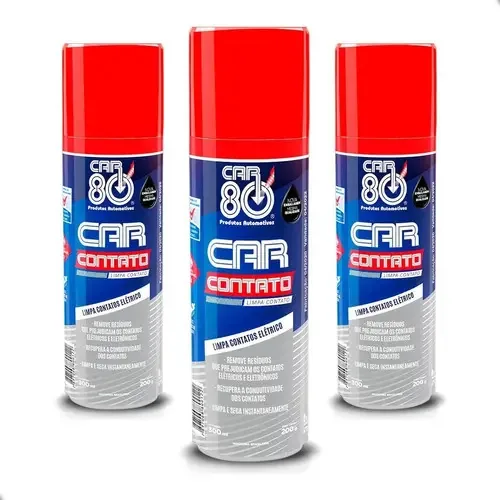 Kit 3 Car 80 Limpa Contato Eletrico Spray Para Eletronicos