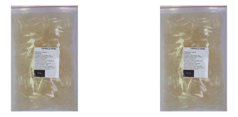 Kit 2000 Cápsulas Vegetais Vazias Veganas N0 500mg