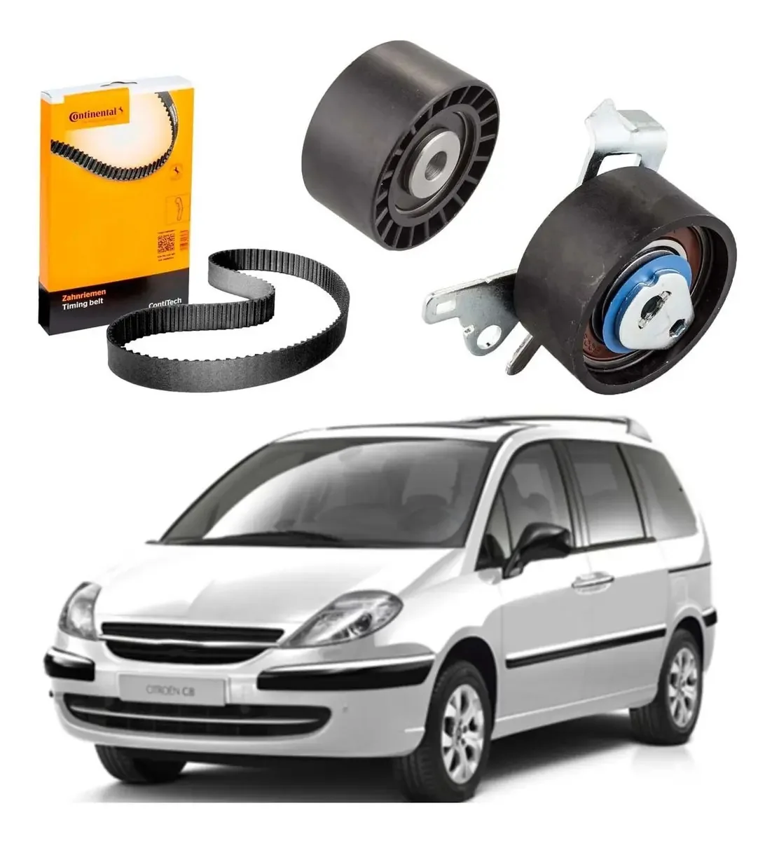 Polia + Tensionador +correia Dentada Citroen C8 2013 2014