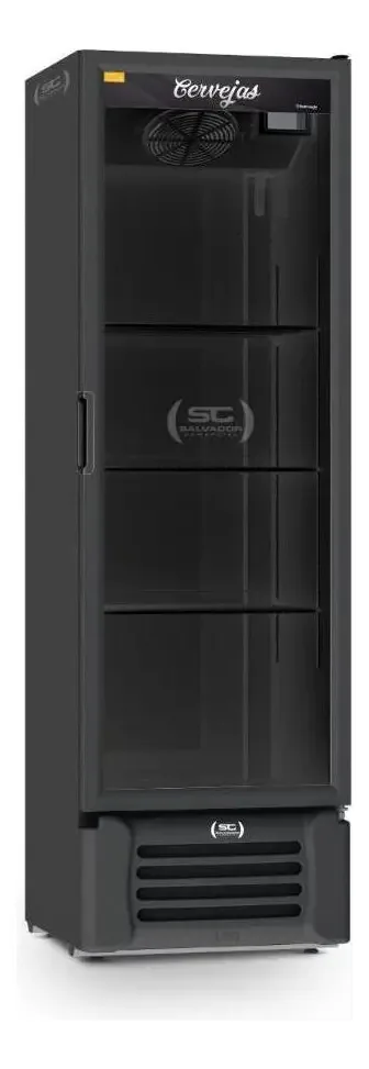Cervejeira 400l Porta De Vidro Vcc400v Preta - Refrimate