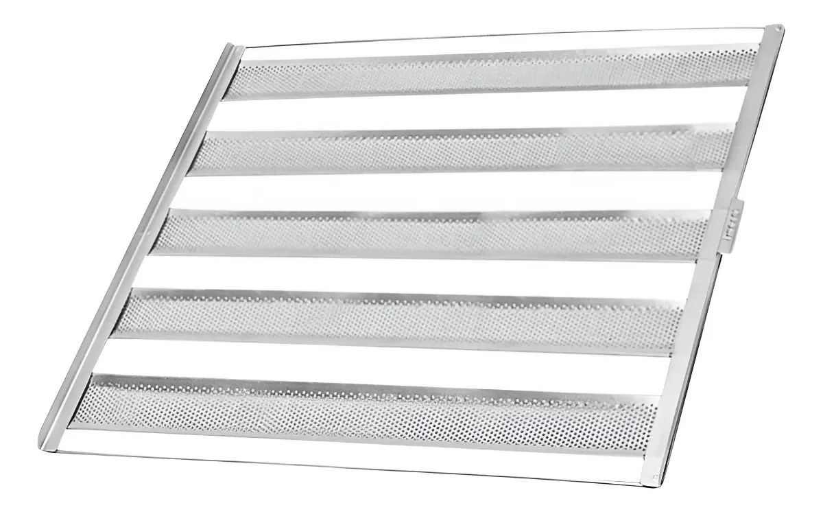 3 Esteiras Para Pão Francês 5 Talas 7cm 50g 58x70 Alumínio Cor Cinza