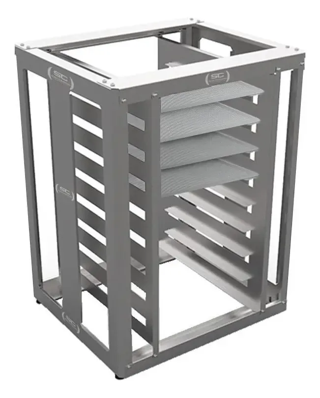Mesa Bancada Cavalete Cfcs Inox +4 Formas Venâncio Fcsb4e