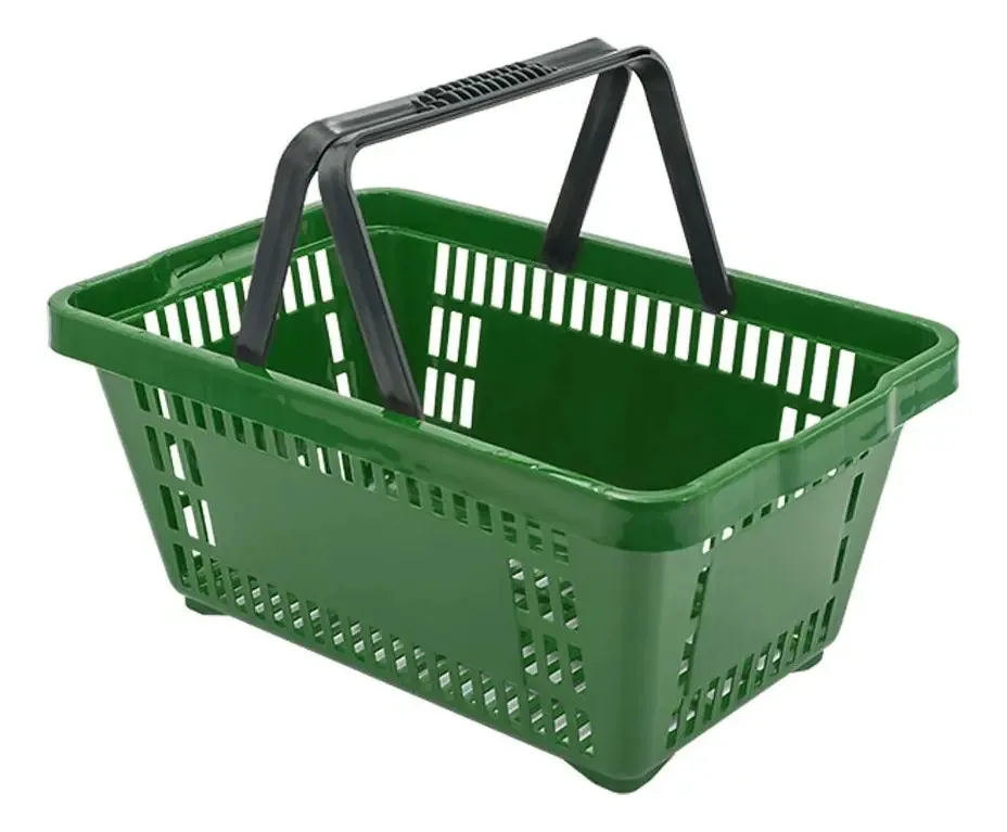 Cesto de Compras Plástico Della Plast de 16L Verde Padrão