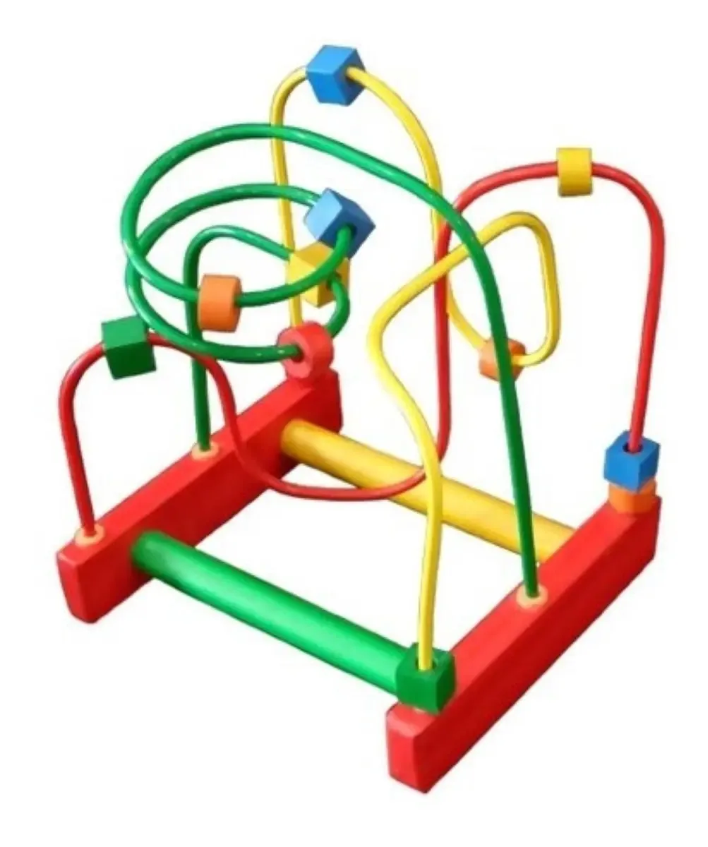 Brinquedo Educativo Pedagógico Aramado Montanha Russa Pequen Cor Colorido