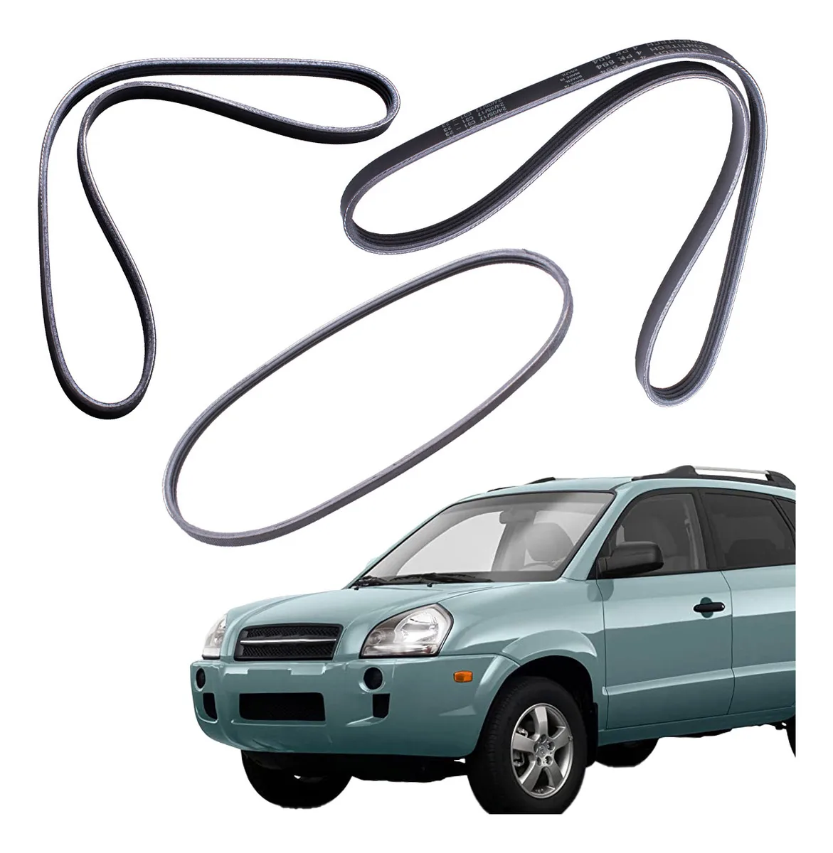 Correias Alternador, Direção E Ar Tucson 2.0 16v 2006/2010