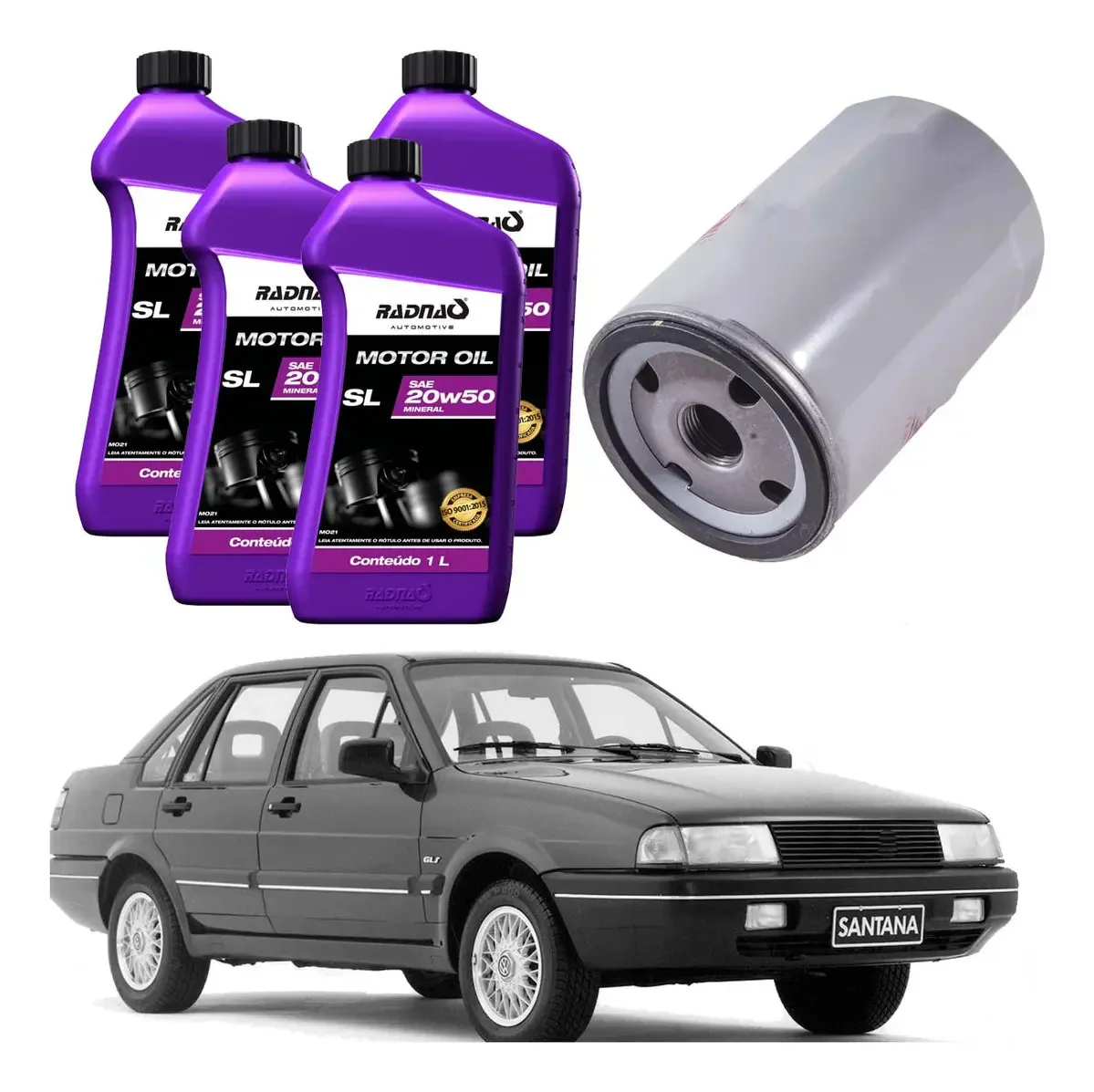 Troca De Óleo + Filtro Óleo Vw Santana 1980/1994 1.8 2.0 Ap