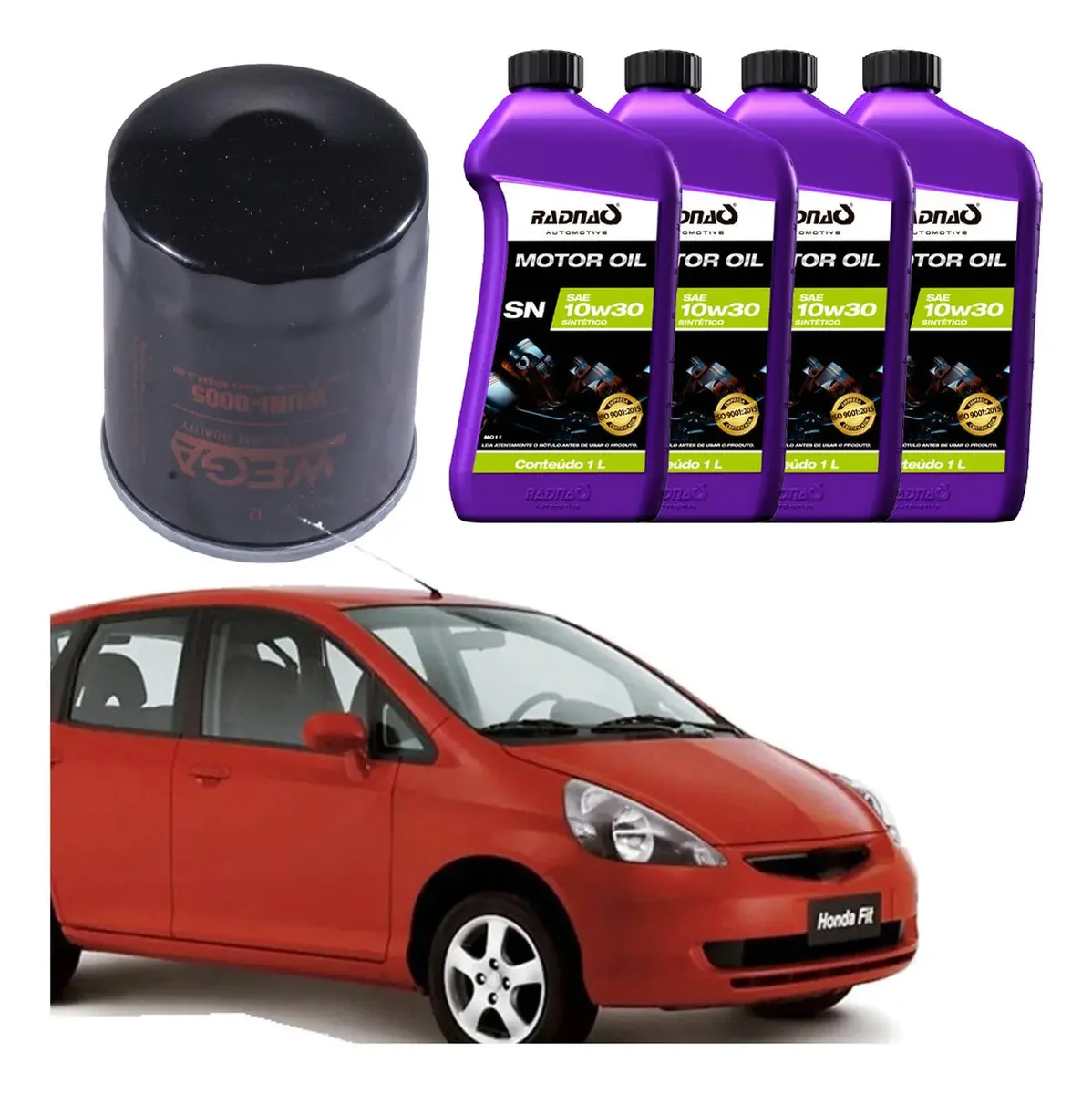 Troca De Óleo + Filtro Óleo Fit Exl 1.5 16v 2003 Ate 2008