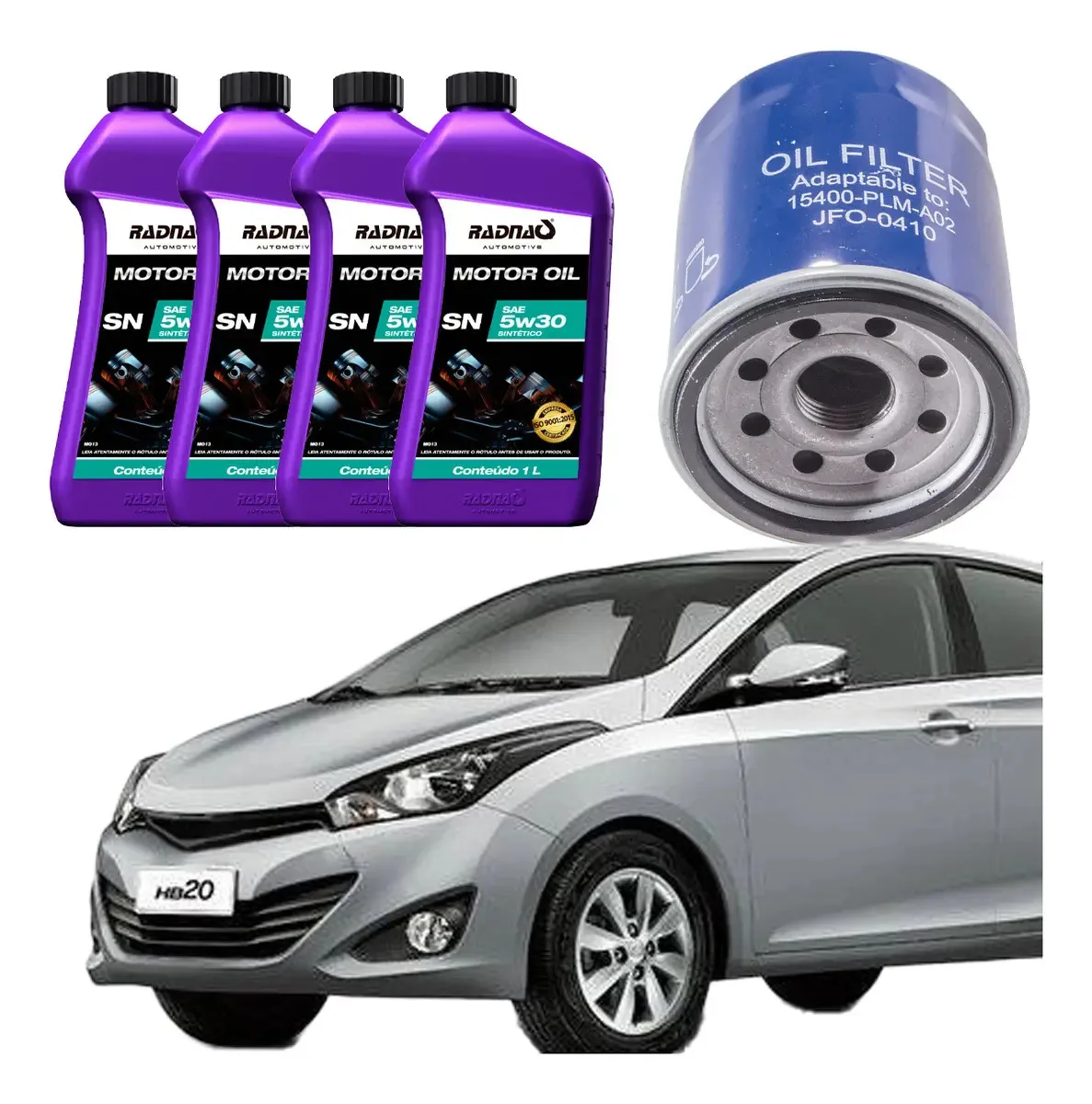 Troca De Óleo + Filtro Óleo Hyundai Hb20 1.6 16v 2013 A 2014