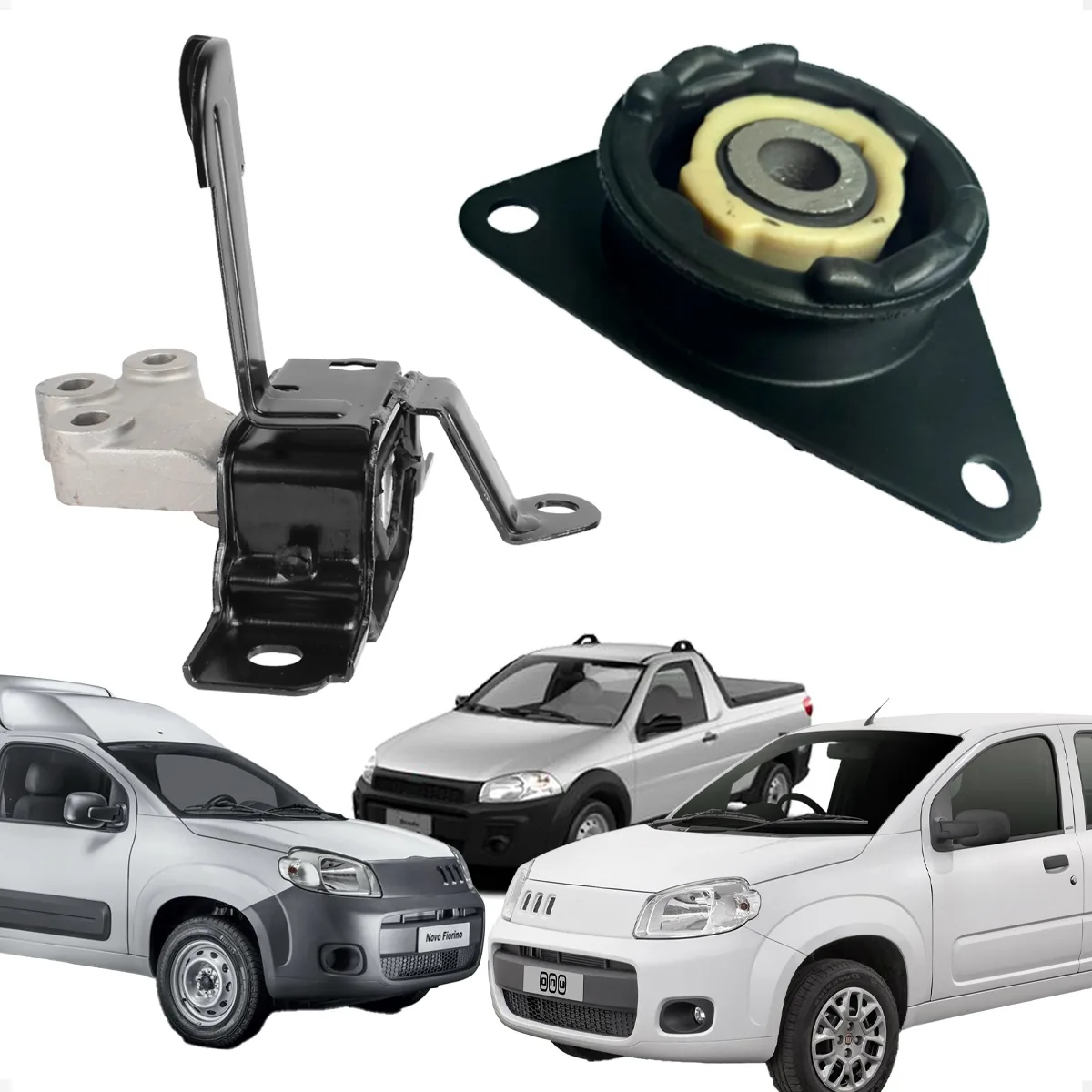 Kit 2 Coxim Motor Uno 1.0 Evo 2010/2015