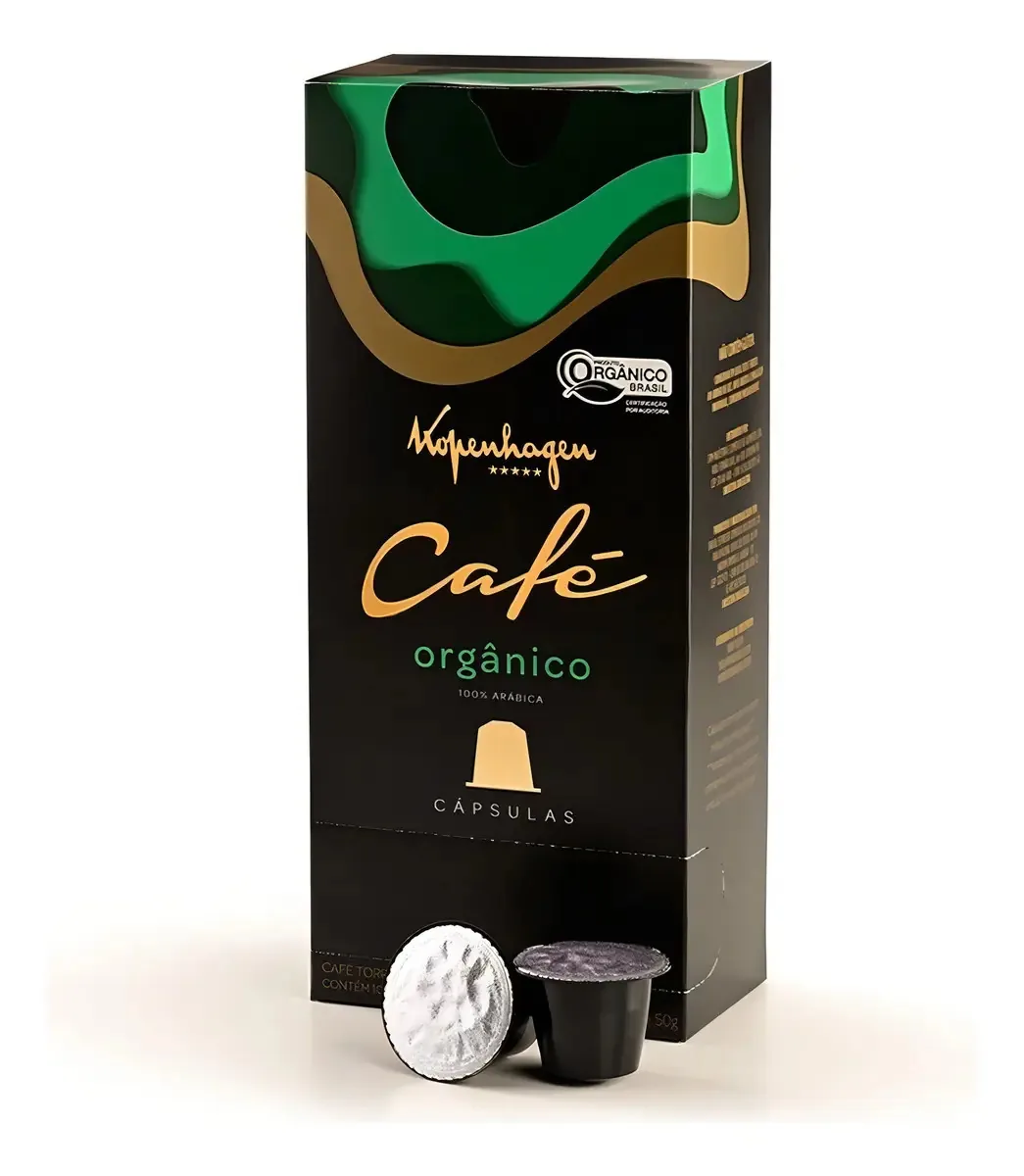Café Orgânico Kopenhagen - 10 Cápsulas- 50g