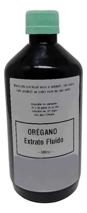 Extrato Fluido De Orégano - Embalagem 500ml Com
