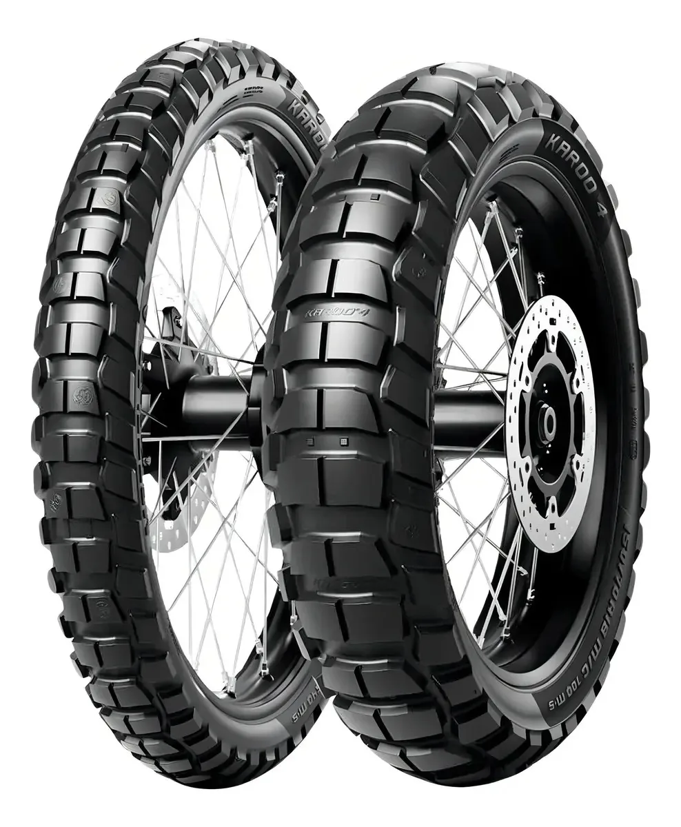 de Pneus Metzeler Karoo 4 a Moto Enduro 90/90-21 e 170/60R17
