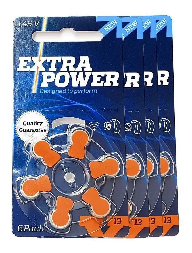 Baterias Pilhas Aparelho Auditivo 13 Extra Power 30 Un